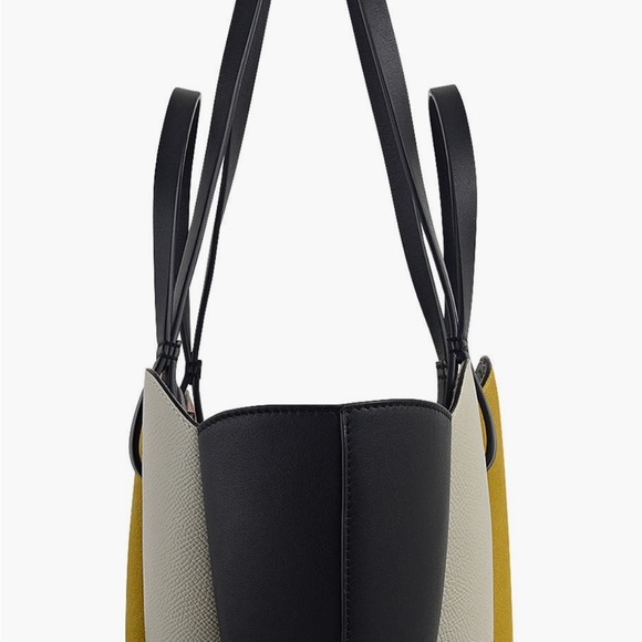RADLEY LONDON Multi-Panel Colorblock Tote in Black, White, Yellow, Brown & Teal - Picture 5 of 5